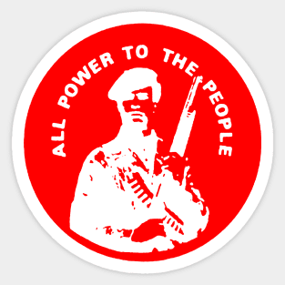 ALL POWER TO THE PEOPLE Sticker